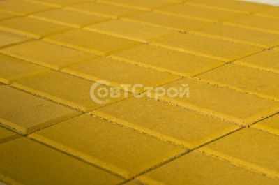Тротуарная плитка BRAER ПРЯМОУГОЛЬНИК желтый 200x100x40 - купить в СовтСтрой