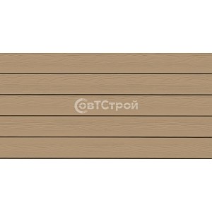 Фиброцементный сайдинг Cedral с текстурой дерева (wood) C11 золотой песок
