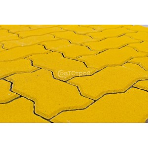 Тротуарная плитка BRAER ВОЛНА желтый 240x135x70