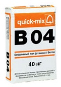 Бесшовный пол (стяжка) Quick Mix B 04 Бетон 40кг Бесшовный пол (стяжка) Quick Mix B 04 Бетон 40кг