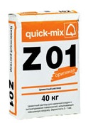 Цементный раствор Quick mix Z 01 (мелкозернистый, для кирпичной кладки и оштукатуривания) 40кг