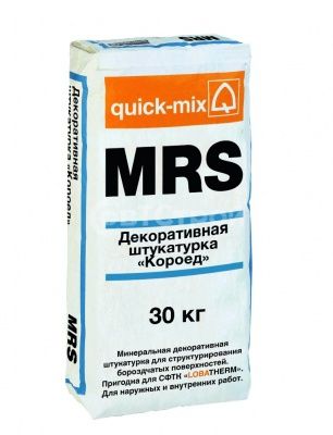 Quick Mix декоративная штукатурка MRS 1.5 mm Короед 30кг - купить в СовтСтрой