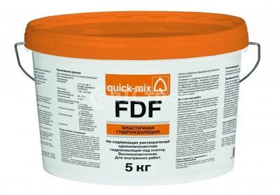 FDF Эластичная гидроизоляция Quick mix 5кг - купить в СовтСтрой