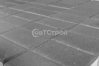 Тротуарная плитка BRAER ПРЯМОУГОЛЬНИК серый 200x100x40 - купить в СовтСтрой