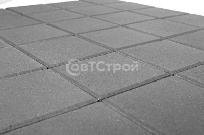Тротуарная плитка BRAER ЛУВР серый 400x400 - купить в СовтСтрой