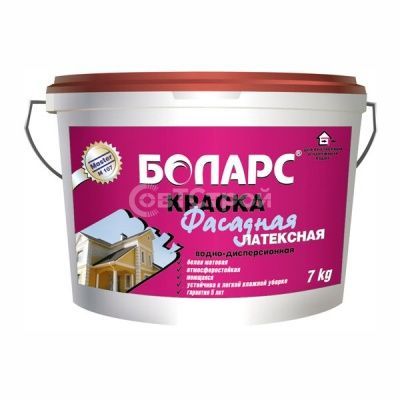 Краска Боларс фасадная латексная 15 кг - купить в СовтСтрой