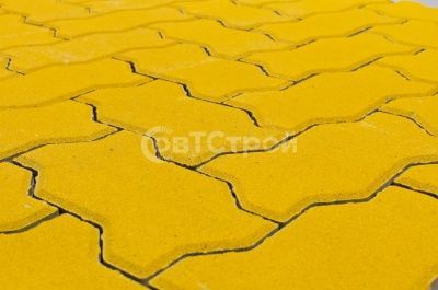Тротуарная плитка BRAER ВОЛНА желтый 240x135x80 - купить в СовтСтрой