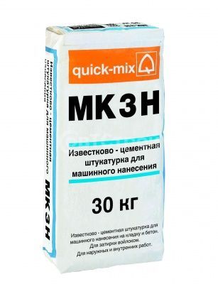 Известково-цементная штукатурная смесь Quick Mix для машинного нанесения MK 3 h30кг - купить в СовтСтрой