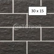 Цокольная клинкерная плитка STROEHER KERABIG KS05 anthrazit 302*148*12 Цокольная клинкерная плитка STROEHER KERABIG KS05 anthrazit 302*148*12