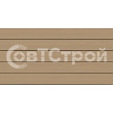 Фиброцементный сайдинг Cedral с текстурой дерева (wood) C11 золотой песок