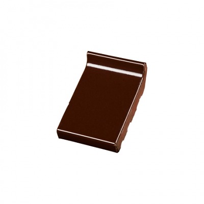 Оконный отлив Wienerberger 105x160x30 dark brown shine glazed - купить в СовтСтрой