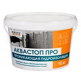 Гидроизоляция проникающая для уплотнения структуры бетона Perfekta® Аквастоп Про, 10 кг