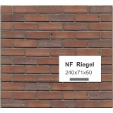 Клинкерный кирпич MUHR Nr. 04 Rotbraun-bunt NF Riegel 240x71x50 Wasserstrich