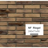 Клинкерный кирпич MUHR Nr. 34KS Grau nuanciert Kohle Spezial NF Riegel 240x71x50 Wasserstrich