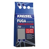 Затирочная цветная смесь KREISEL FUGA NANOTECH 730 цвет белый/серый 5кг