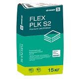 FLEX PLK S2 Плиточный клей высокоэластичный лёгкий, белый (C2 TE S2) НОВИНКА 15 кг FLEX PLK S2 Плиточный клей высокоэластичный лёгкий, белый (C2 TE S2) НОВИНКА 15 кг
