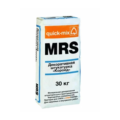 Quick Mix декоративная штукатурка MRS 1.5 mm Короед 30кг - купить в СовтСтрой