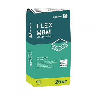 FLEX MBM Плиточный клей среднеслойный (C2) 25 кг - купить в СовтСтрой