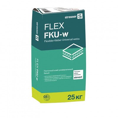 FLEX FKU-w Плиточный клей универсальный белый (С2 ТЕ ) 25 кг - купить в СовтСтрой