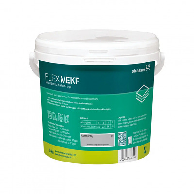 FLEX MEKF grau Плиточный клей, СЕРЫЙ / затирочная смесь на эпоксидной основе с высокой химической стойкостью, 5 кг - купить в СовтСтрой