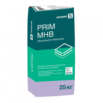 PRIM MHB Минеральный адгезионный состав для цементных оснований 25 кг - купить в СовтСтрой